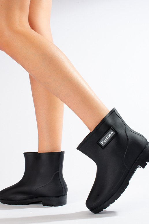 gumené topánky Shelovet čiernej farby