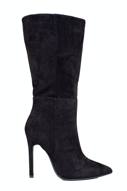 Čižmy na vysokom opätku čierna