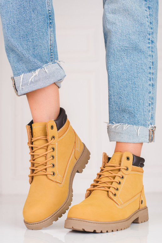 Kožené čižmy DK ťava