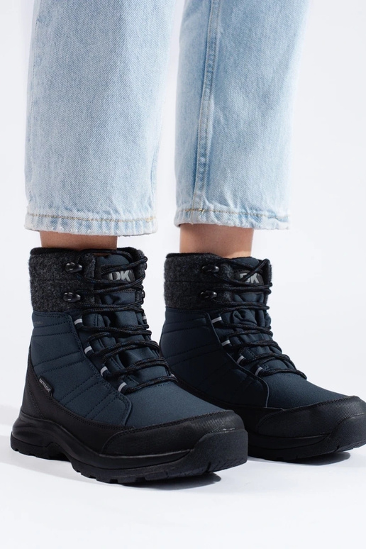 so šnúrkami Dámske snehule DK Modrá...