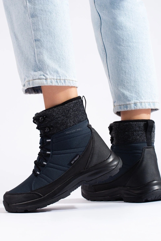 so šnúrkami Dámske snehule DK Modrá...