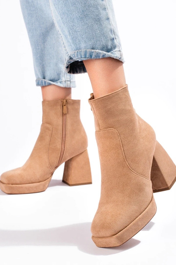 Dámske čižmy na širokej... 2