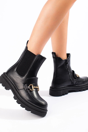 čierna čižmy Dámske čižmy s... 2