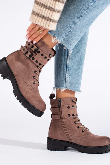 so šnúrkami tmavébéžová... 2