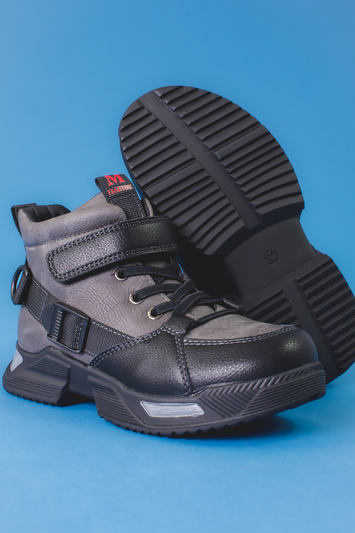 Čižmy chlapčenský sivá