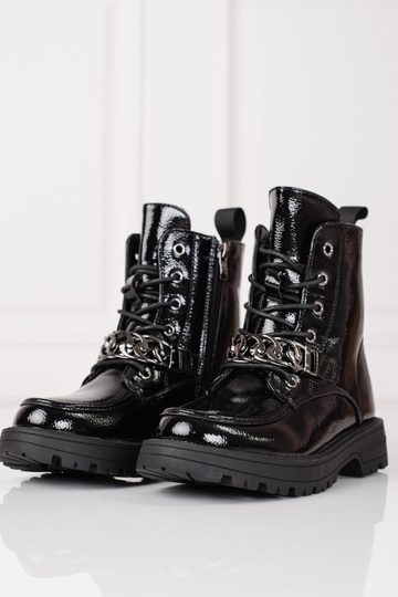 čierna čipkovaný čižmy... 2