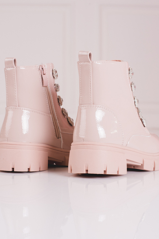 so šnúrkami čižmy dievčenský s...