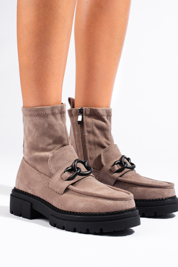 béžová dámske čižmy s... 2