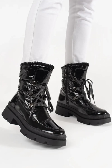 Čierne teplé dámske snehové... 2