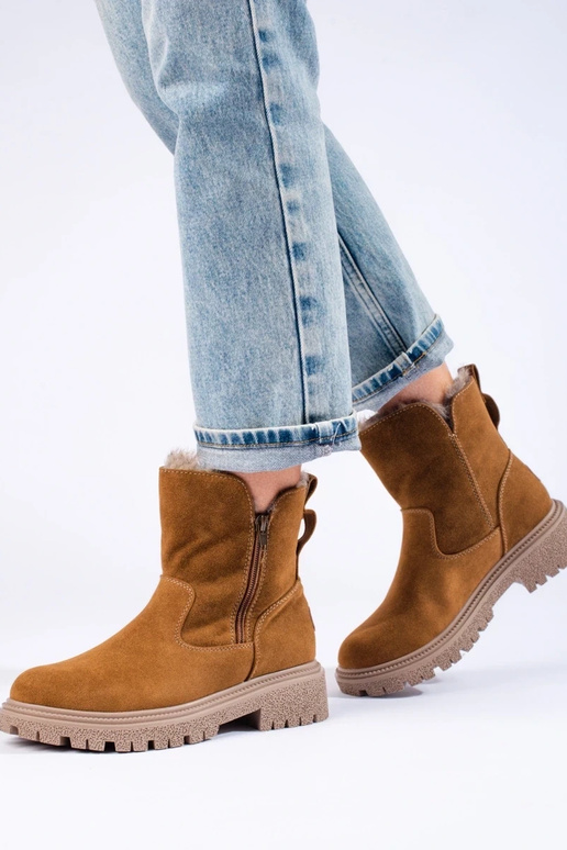 Dámske čižmy izolované Hnedá farba zo...