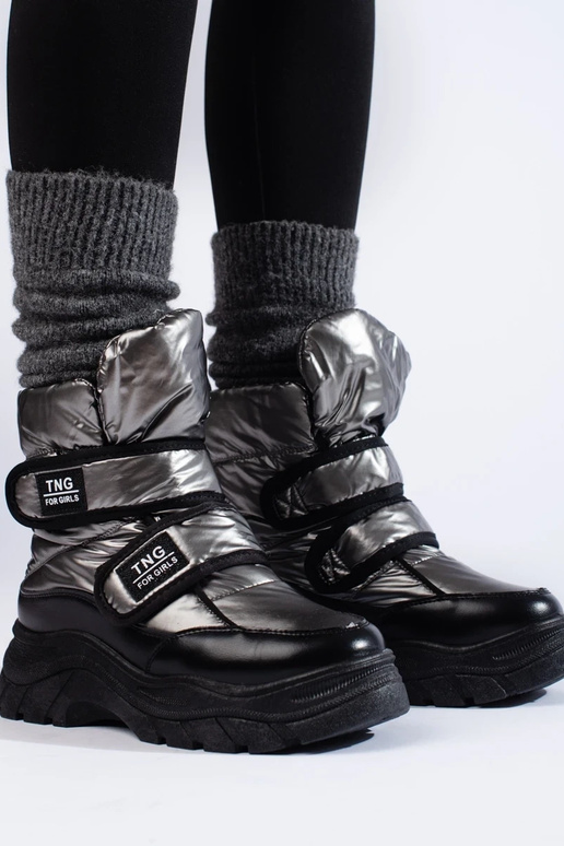 teplý Dámske snehule Potocki striebro...