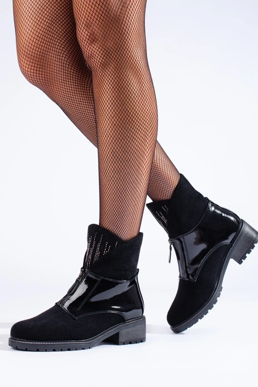 čierna zo semišu dámske čižmy s... čierna zo semišu dámske čižmy s...