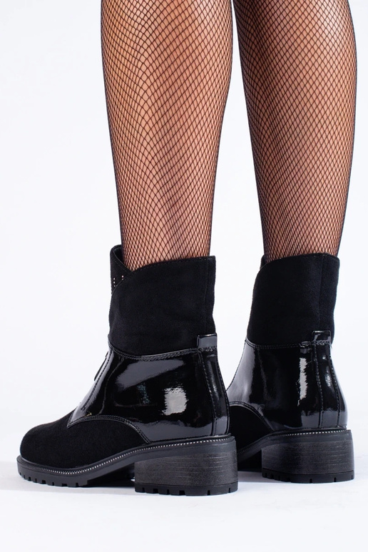 čierna zo semišu dámske čižmy s... čierna zo semišu dámske čižmy s...