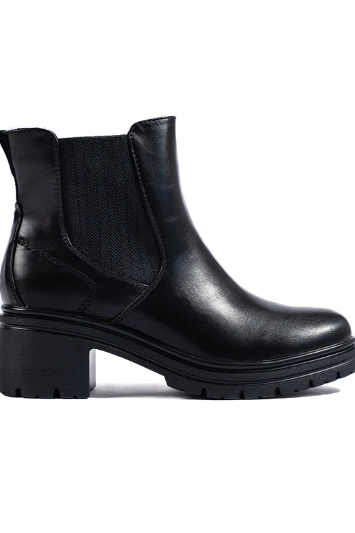 čierna Dámske čižmy na päte čierna Dámske čižmy na päte