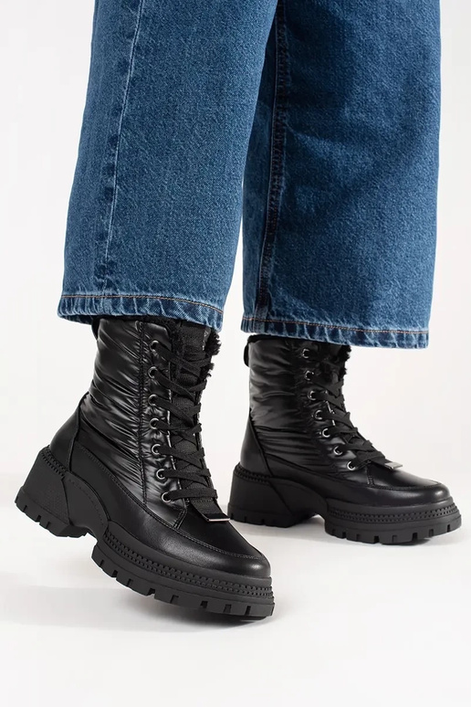 Dámske snehové topánky s platformou v... Dámske snehové topánky s platformou v...