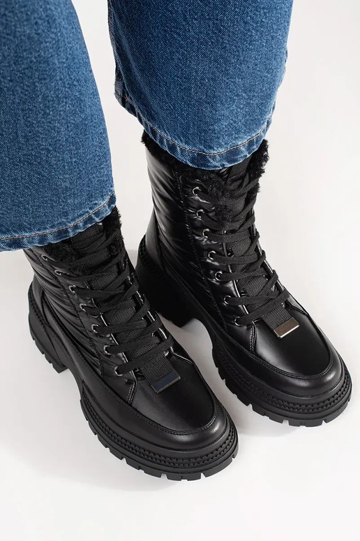 Dámske snehové topánky s platformou v... Dámske snehové topánky s platformou v...