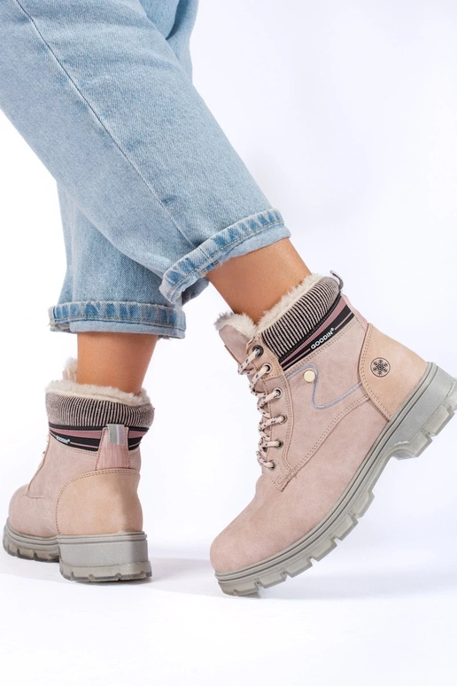 zahriať sa Dámske čižmy béžová zahriať sa Dámske čižmy béžová