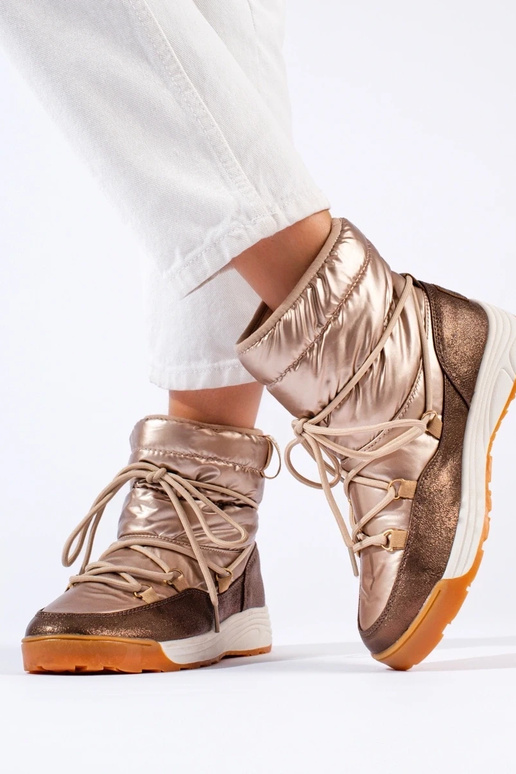 Krátke zlaté snehule BIG STAR KK274276