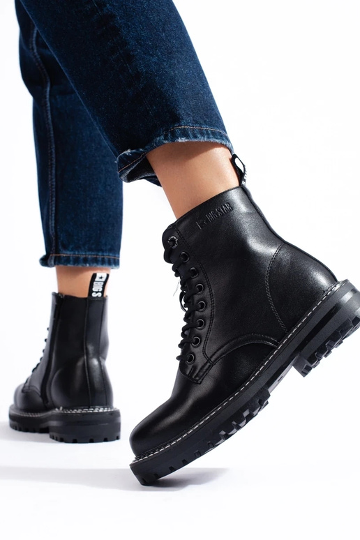 Dámske čižmy čiernej farby so...