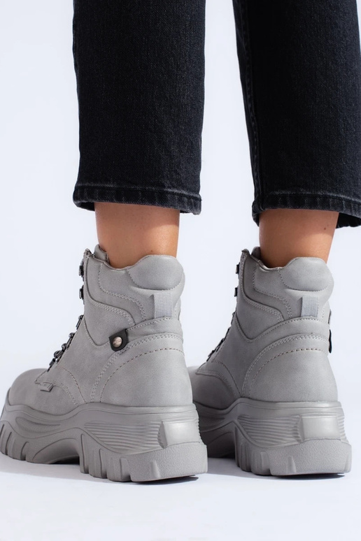 sivé čižmy BIG STAR KK274367