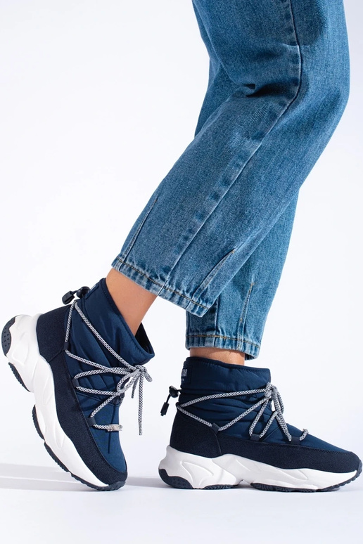 tmavomodré Dámske snehule BIG STAR... tmavomodré Dámske snehule BIG STAR...