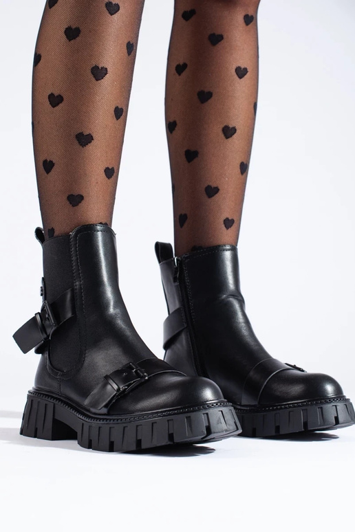 Dámske topánky na platforme v čiernej...