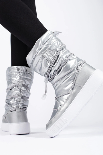 Dámske zateplené strieborné... 2