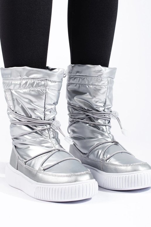 Dámske zateplené strieborné snehule...