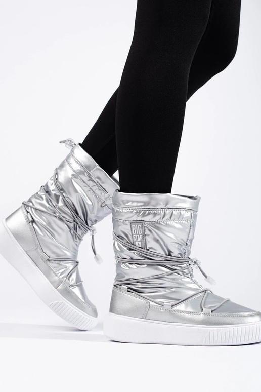 Dámske zateplené strieborné snehule...