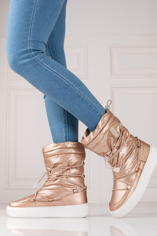 zlatej farby Dámske zateplené snehule...