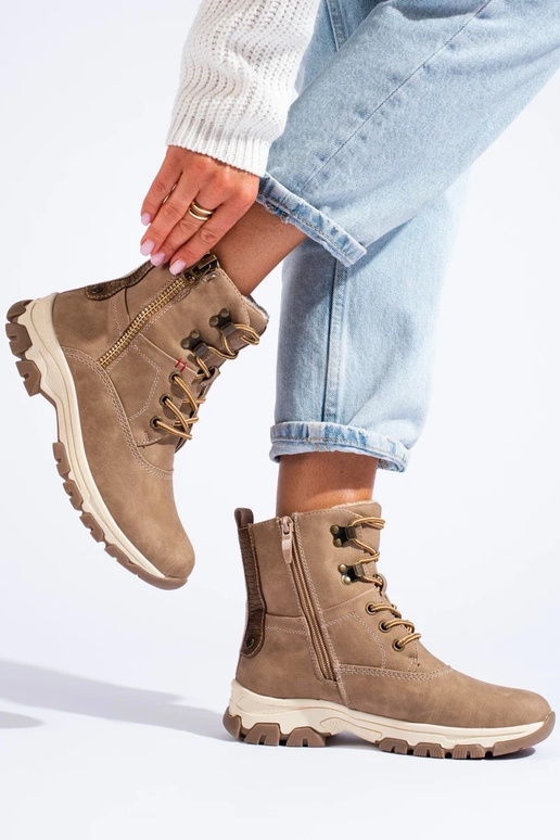 šnurovacie členkové čižmy s ozdobným... šnurovacie členkové čižmy s ozdobným...