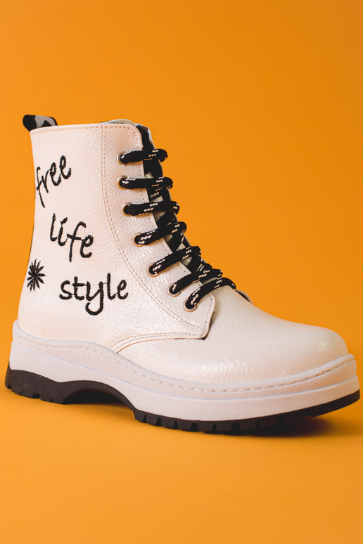 biele topánky pre dievčatá POTOCKI