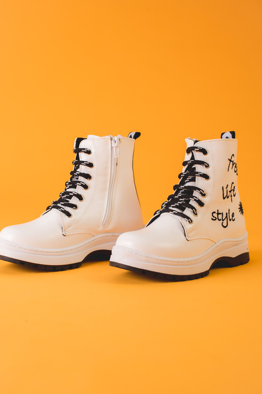 biele topánky pre dievčatá POTOCKI