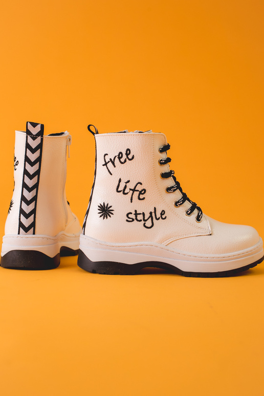 biele topánky pre dievčatá POTOCKI