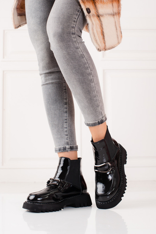 Lakované dámske topánky na platforme... Lakované dámske topánky na platforme...