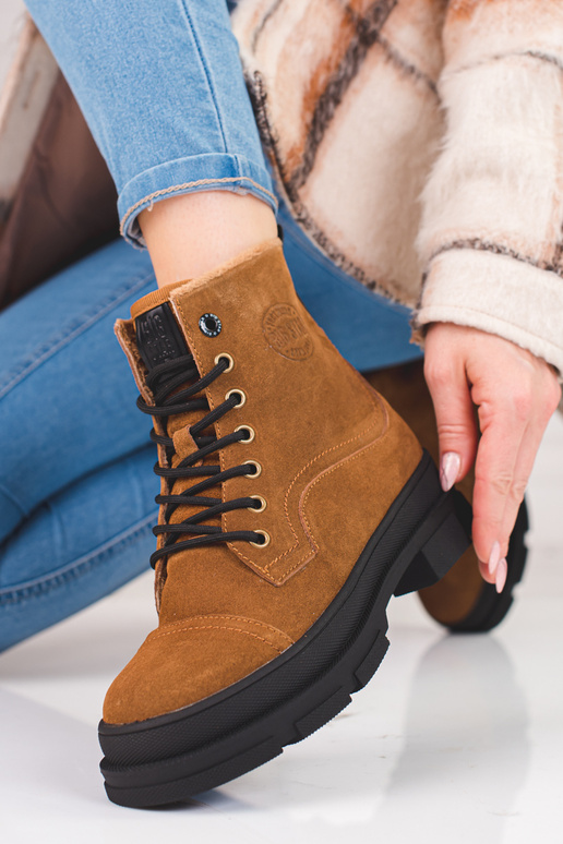 Kožené Dámske topánky BIG STAR KK274524 Kožené Dámske topánky BIG STAR KK274524