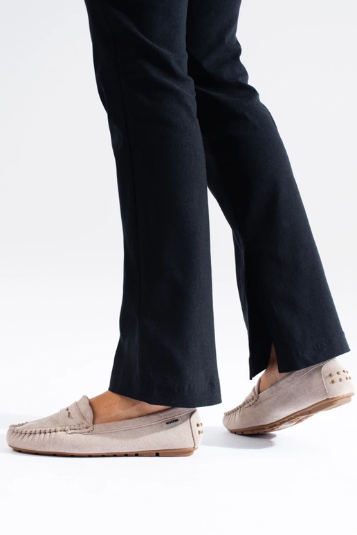 semišové dámske mokasíny Shelovet béžová