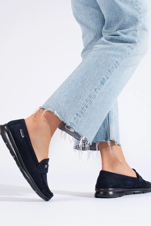 Dámske mokasíny Shelovet modrej farby