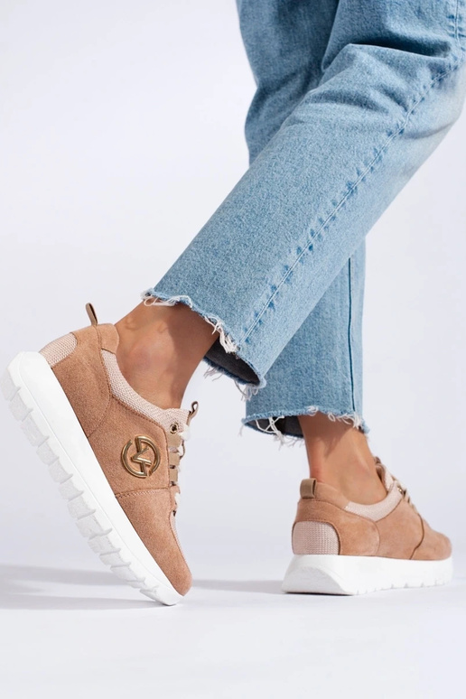 Topánky v športovom štýle Vinceza béžová