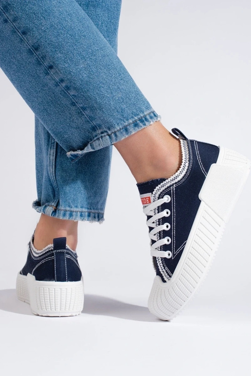 Dámske topánky Shelovet modrej farby