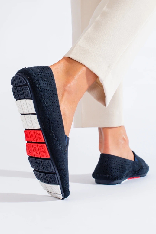 Dámske mokasíny v modrej farbe...