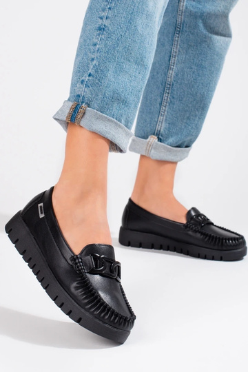 čierna Dámske mokasíny s... 2