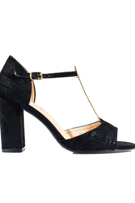 čierne sandále Shelovet na vysokom... čierne sandále Shelovet na vysokom...
