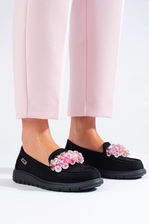 Semišové mokasíny na platforme Shelovet