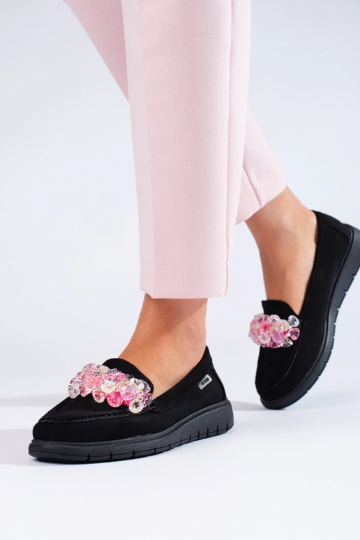 Semišové mokasíny na platforme Shelovet