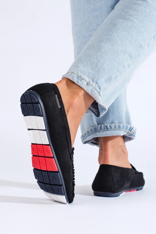 čierne mokasíny Shelovet čierne mokasíny Shelovet