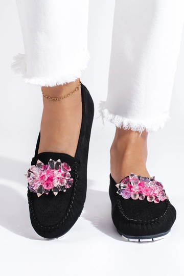 Čierne semišové mokasíny... 2