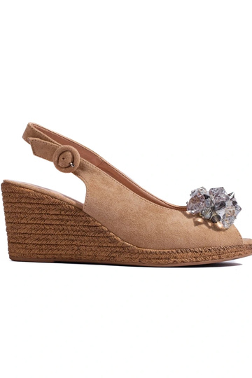 sandále espadrilky béžové...