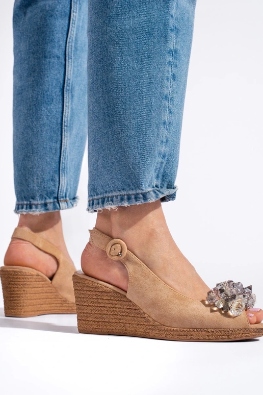 sandále espadrilky béžové Potocki sandále espadrilky béžové Potocki