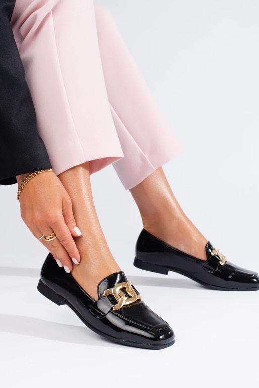 s lakovým efektom čierne dámske... s lakovým efektom čierne dámske...